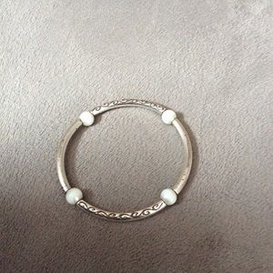 Brighton Women’s bracelet with silver & pearls